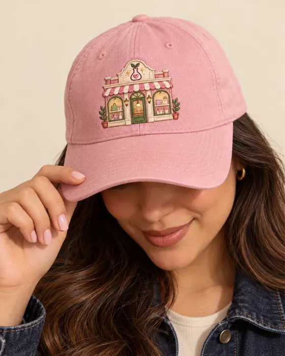 Gorra bordada con el logo del Laboratorio de Emprendedoras