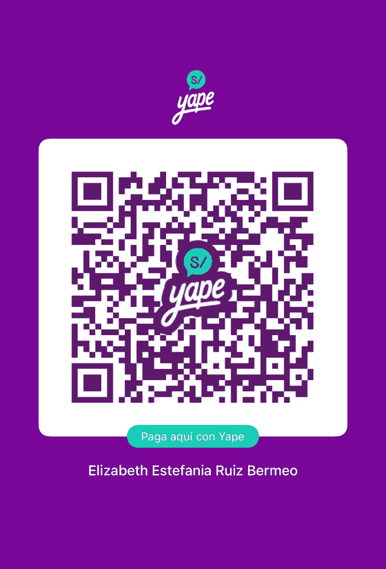 Código QR de Yape de Elizabeth Estefania Ruiz Bermeo