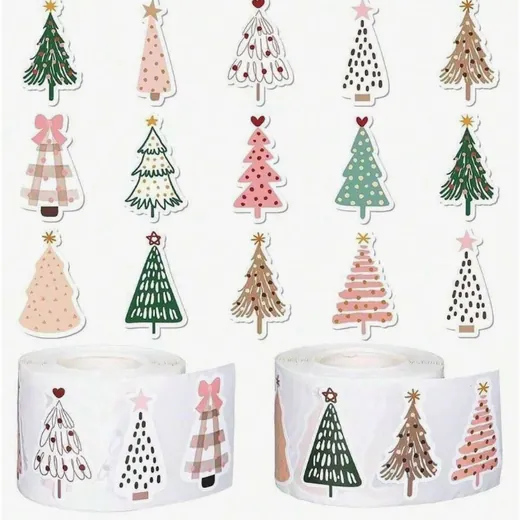 Stickers de arbolitos navideños