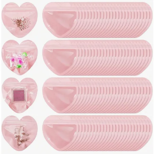 Bolsitas corazón rosa