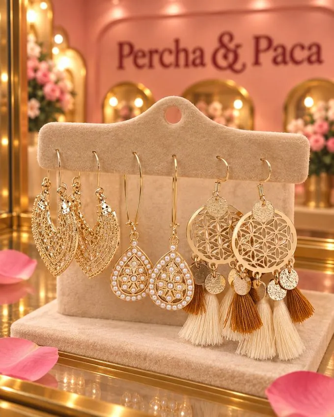 Trío bohemio en la vitrina de Percha & Paca