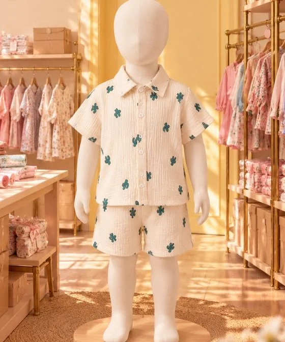 Conjunto de cactus en la vitrina de Percha & Paca